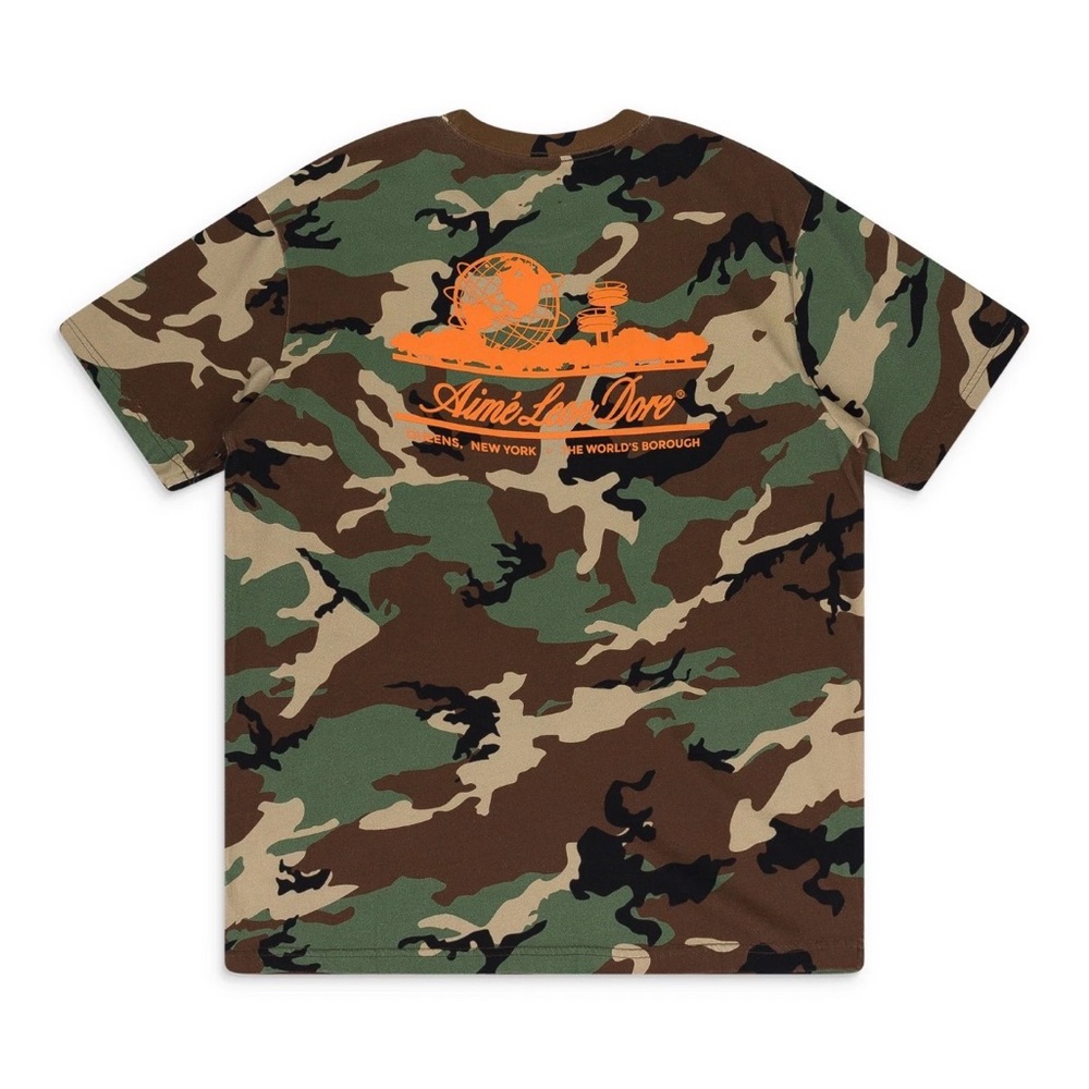 Aime Leon Dore Unisphere Camouflage Tee size Medium NWT